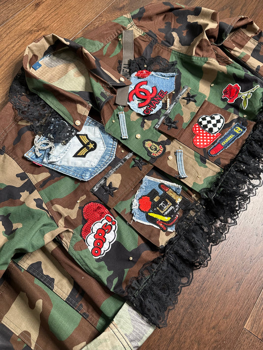 Denim Duty Camo Jacket {Size Large}