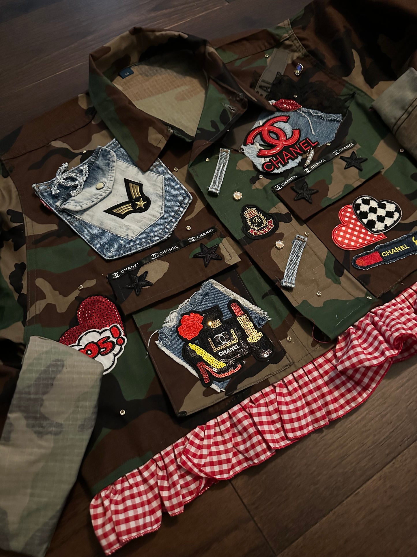 Denim Duty Camo Jacket {Size Large}