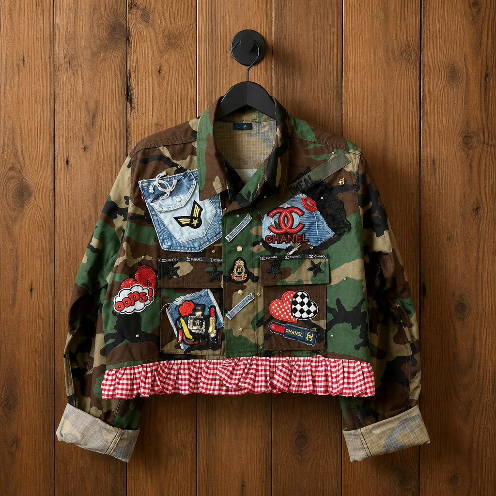 Denim Duty Camo Jacket {Size Large}
