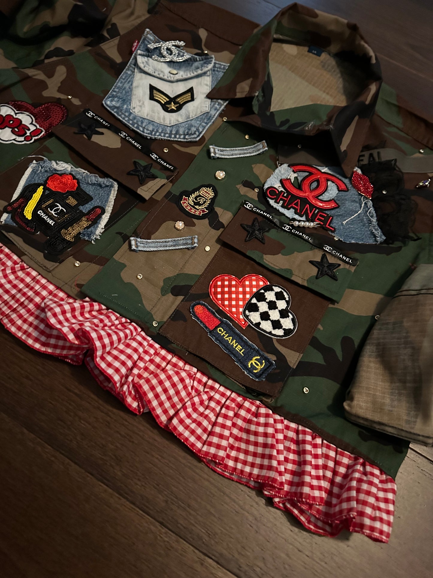 Denim Duty Camo Jacket {Size Large}