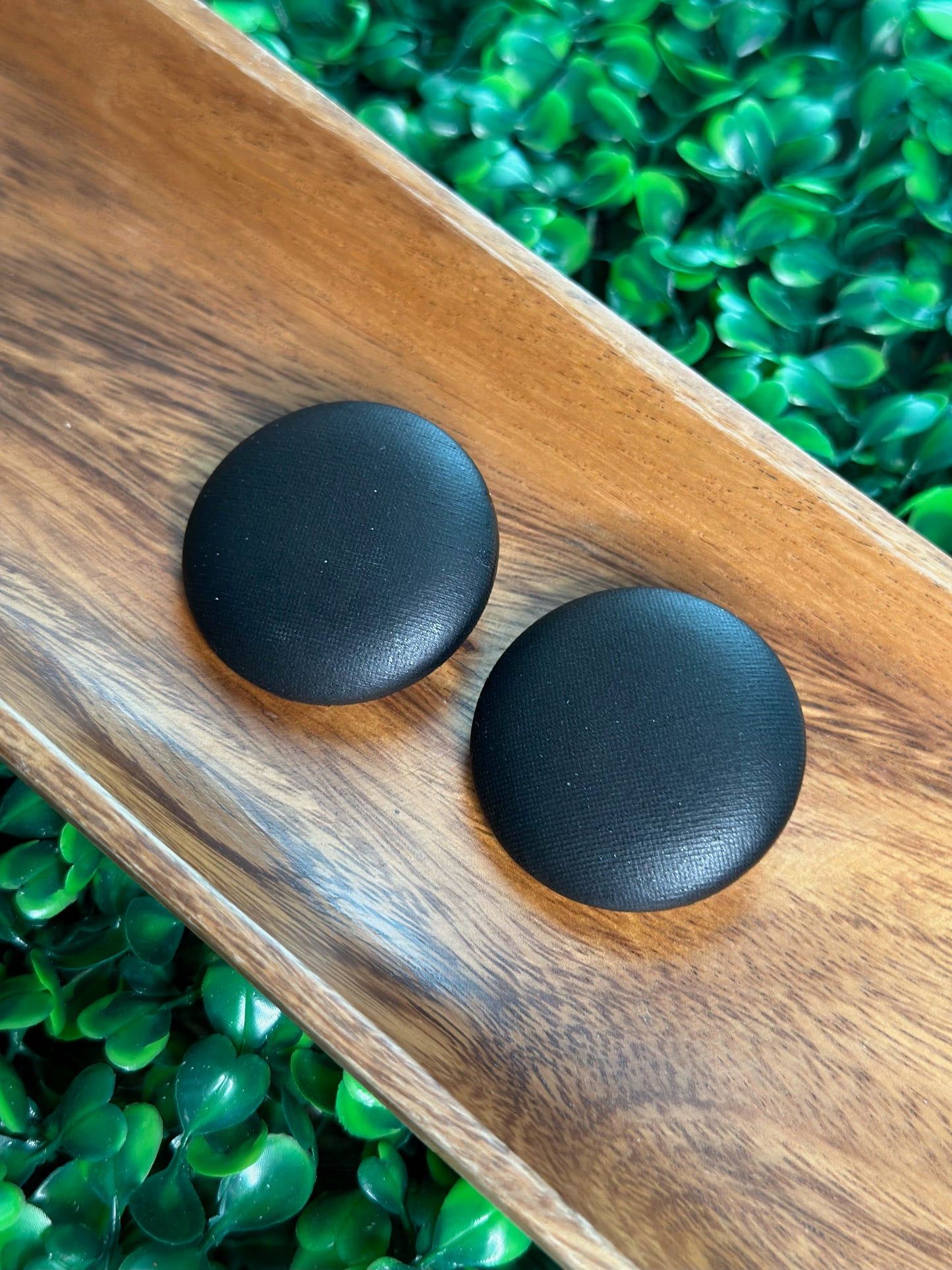 Black Vegan Leather